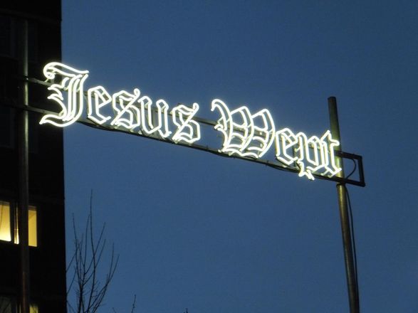 Jesus Wept, neon, 2 x 0.5m, 2012-14