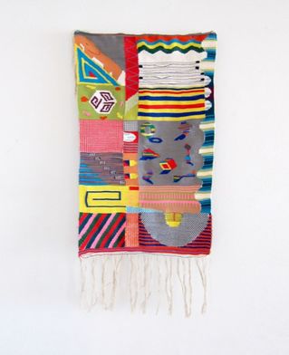 KURUKURU, tapestry, (silk, cotton, wool, tencel, linen), 36 x 60cm, Landfill Editions, 2012