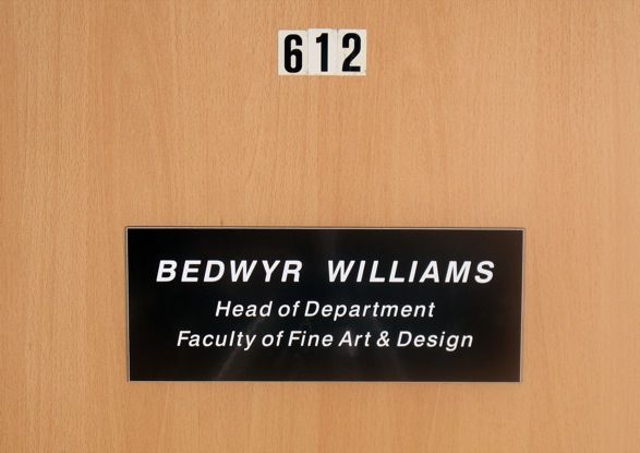 <b>Bedwyr Williams</b>, <i>Head of Department</i>, mixed media, 200x75cm, 2007. Courtesy the artist and Ceri Hand Gallery 