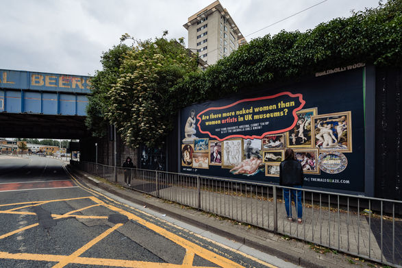 The Male Graze, Billboard, Cardiff, Guerrilla Girls 2021