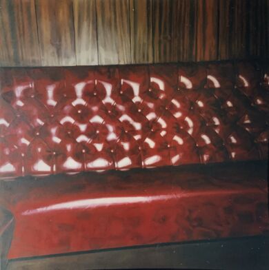 Waiting, oil on canvas, 2001, Athena Jones