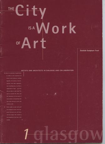 The City is a Work of Art: Artist and Architects in dialogue and collaboration-large