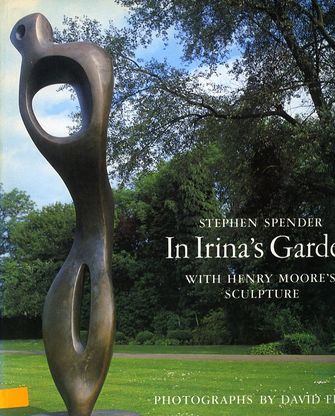 In Irina`s Garden With Henry Moore`s Sculpture-large