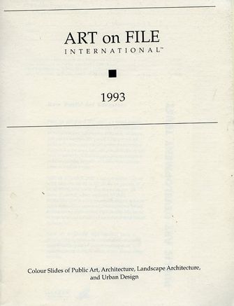 Art On File International: 1993-large