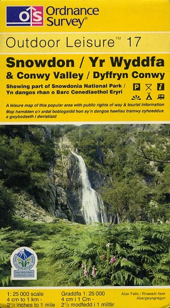 Ordnance Survey Snowden & Conwy Valley Outdoor Leisure-large