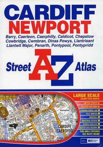 Cardiff & Newport A-Z Street Atlas-large