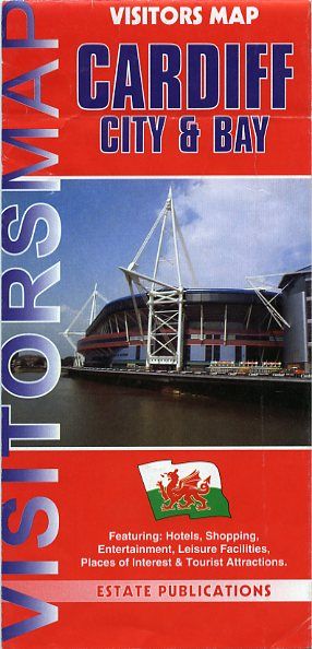 Cardiff city and Bay, Visitors Map -large