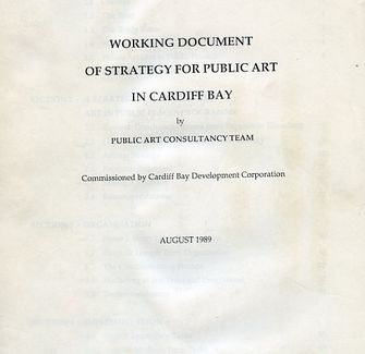 Working Document of strategy for public art in Cardiff bay-large