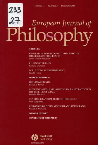 European Journal of Philosophy Vol 13 No 3-large
