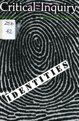 Critical Inquiry vol. 18 no. 4-large