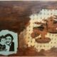 Barbers shop, acrylic and oil on canvas, 1996, Athena Jones